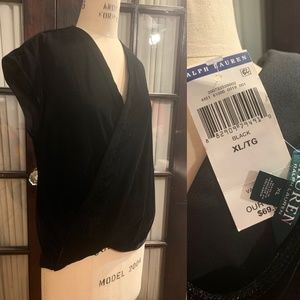 Black Velvet Ralph Lauren Top